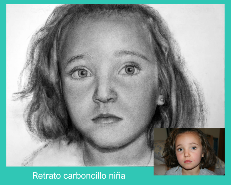 Retarto carboncillo nina