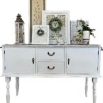 Muebles 8 aparador restaurado con efecto envejecido