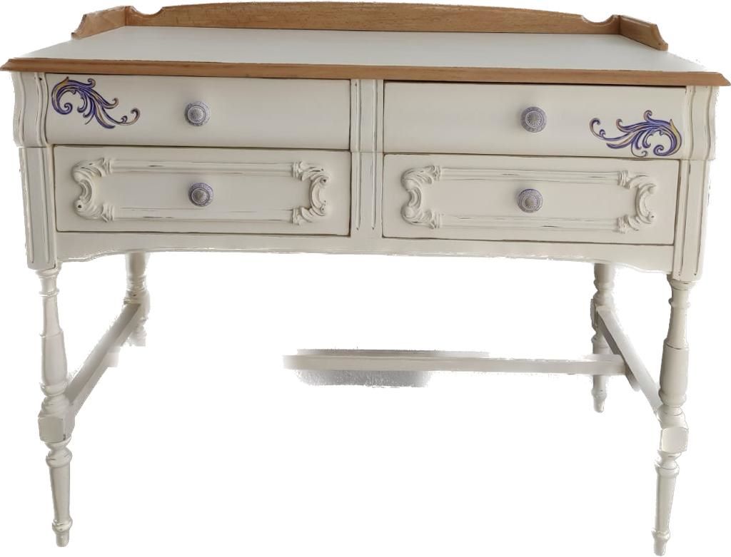 aparador restaurado con transfer