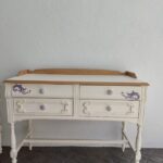 Muebles 11 aparador restaurado con pintura a la tiza y transfer