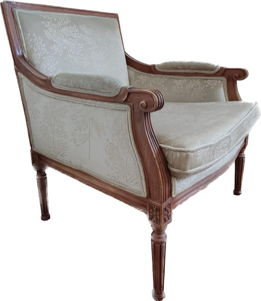 Sillón restaurado.