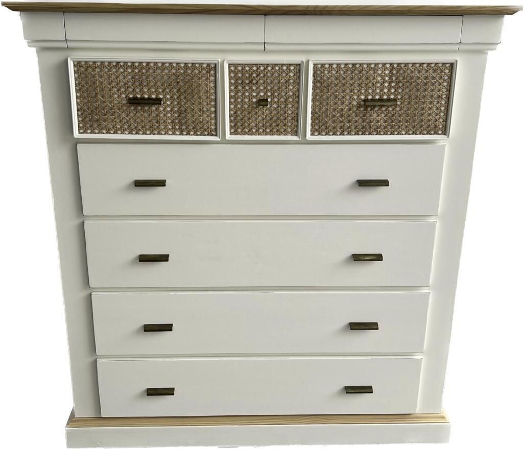 sinfonier restaurado con pintura a la tiza y ratan 1